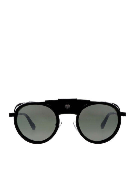 Glacier Men's Sunglasses with Black Plastic Frame and Black Polarized Lens