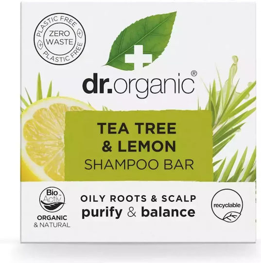 Tea Tree & Lemon Твърд Шампоан за Дълбоко Почистване 75 г