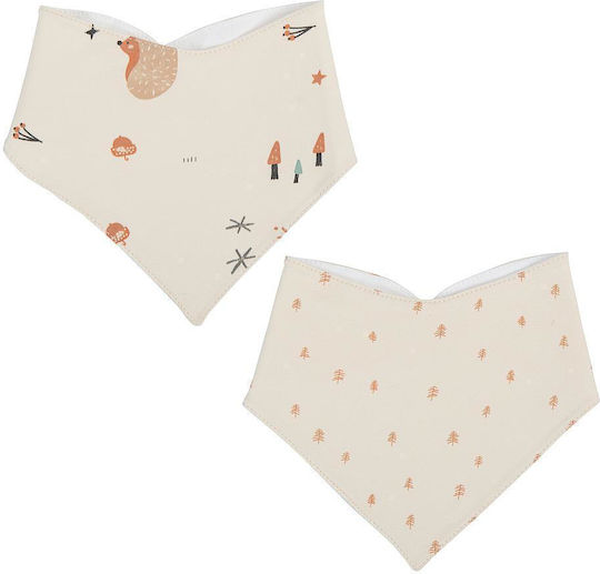 Bimbidreams Wonderland Wasserdichte Stoff Bandana Beige 2 Stück