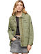 Women's Short Lifestyle Jacket for Winter Khaki