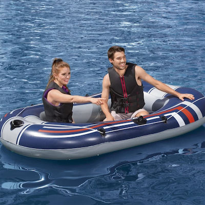 Bestway Hydro-force Treck Inflatable Boat for 1 Adult with Paddles & Pump 228x121cm Navy Blue