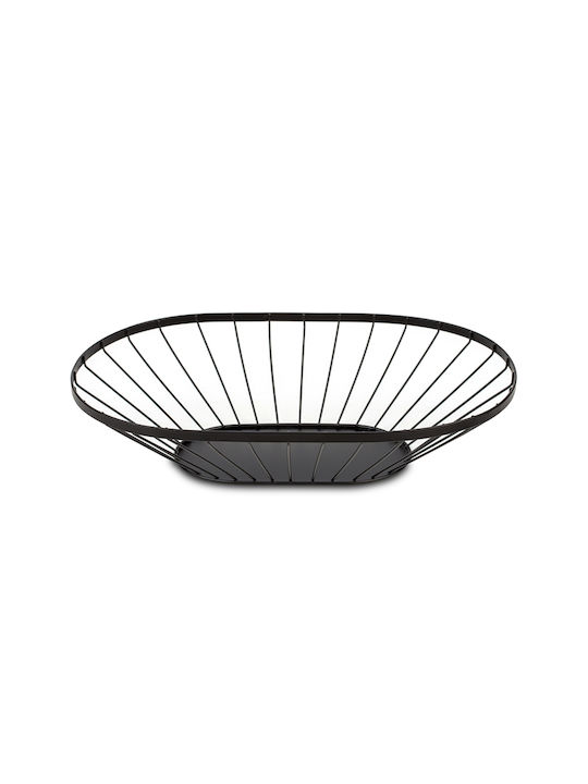 Nava Fruit Bowl Metallic Black