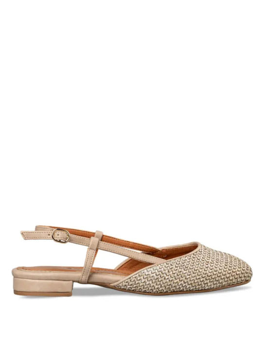 Envie Shoes Synthetic Leather Ballerinas Beige