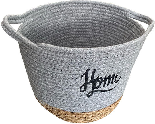 TnS Storage Basket Bamboo Gray 27.5x23.5cm 1pcs