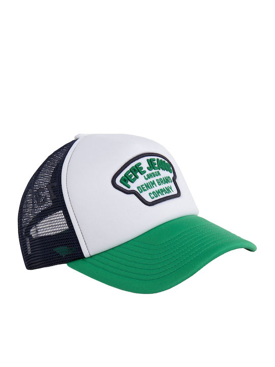 Pepe Jeans Kids' Fabric Green Jockey Hat