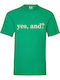 Fruit of the Loom Ariana Grande Yes And T-shirt Green Cotton