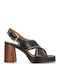 Leder Sandalen Schwarz