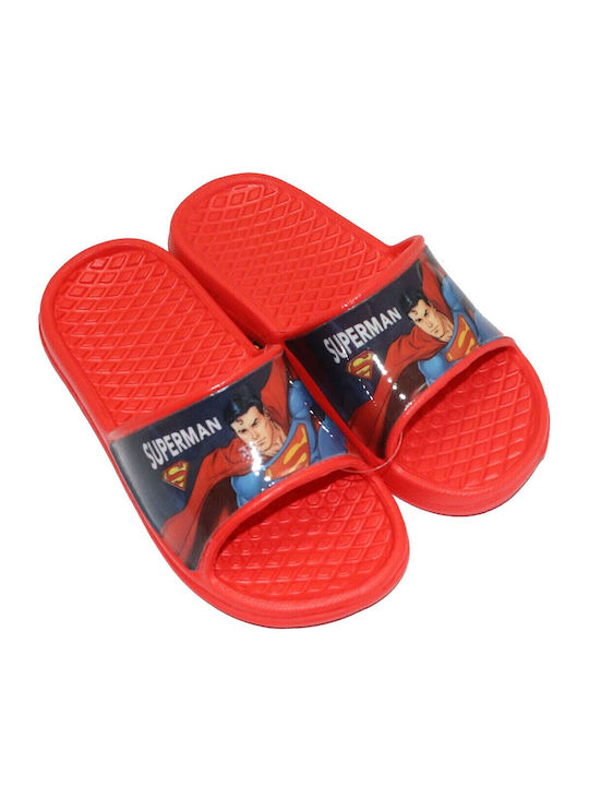 Șlapi pentru copii Roșii Superman