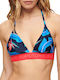 Ovin Logo Triangle Bikini Top Бикини Триъгълник Син