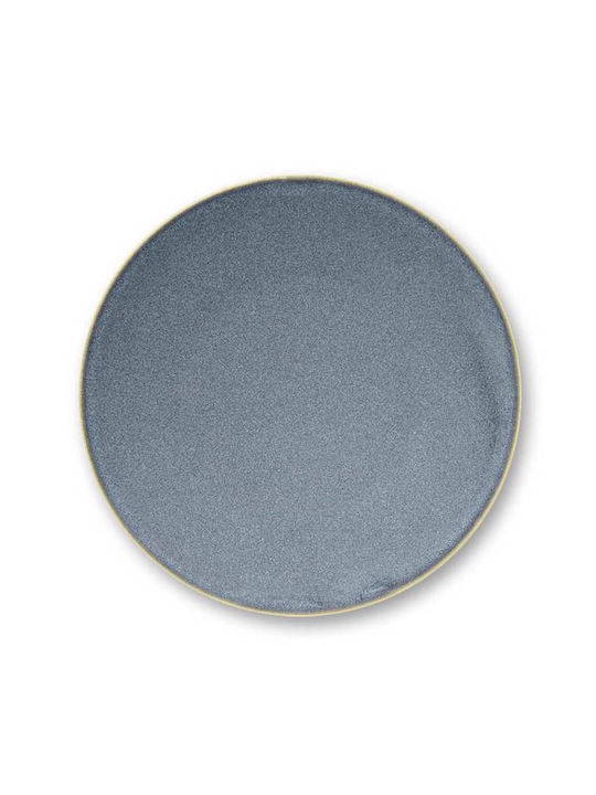 Cryspo Trio Plate Shallow made of Porcelain Blue with Diameter 27cm 6pcs