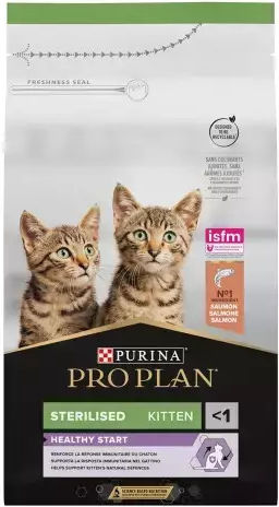Pro Plan Sterilised Kitten Healthy Start Ξηρά Τροφή για Ανήλικες Στειρωμένες Γάτες με Σολομό 1.5kg