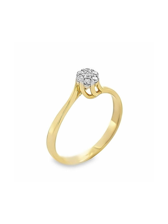 Xryseio Single Stone from White Gold 14K