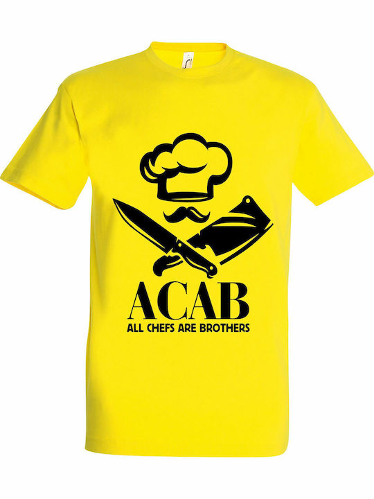 A.c.a.b., All Chefs Are Brothers Ανδρική Μπλούζα Lemon