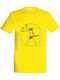 kirikoko Leonardo Da Vinci Rock Man T-shirt Yellow Cotton