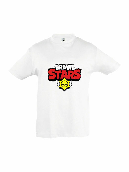 Kids' T-shirt White Brawl Stars