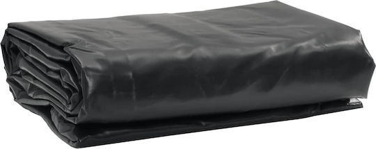 vidaXL Waterproof Tarpaulin 600gr/m² 5x5m. Heavy Duty Black