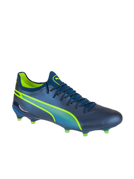 Puma King Ultimate FG/AG Ποδοσφαιρικά Παπούτσια με Τάπες Μπλε