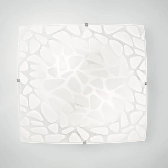 Fan Europe Island Luminiță De Tavan Montată 40 Cm Albă Cu Bază De Bec E27
