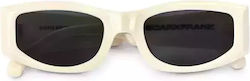 Oscar & Frank Garden Grove Sunglasses Λευκά with Acetate Frame & Gray Lens
