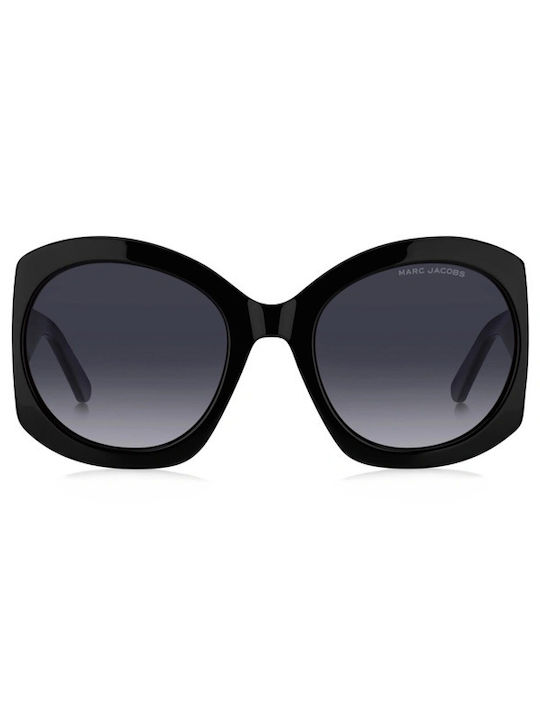 Marc Jacobs Women's Sunglasses with Black Plastic Frame and Black Gradient Lens MARC722/S-8079O-56