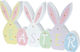 Koopman Easter Rabbit Wooden 25x14x2.4cm