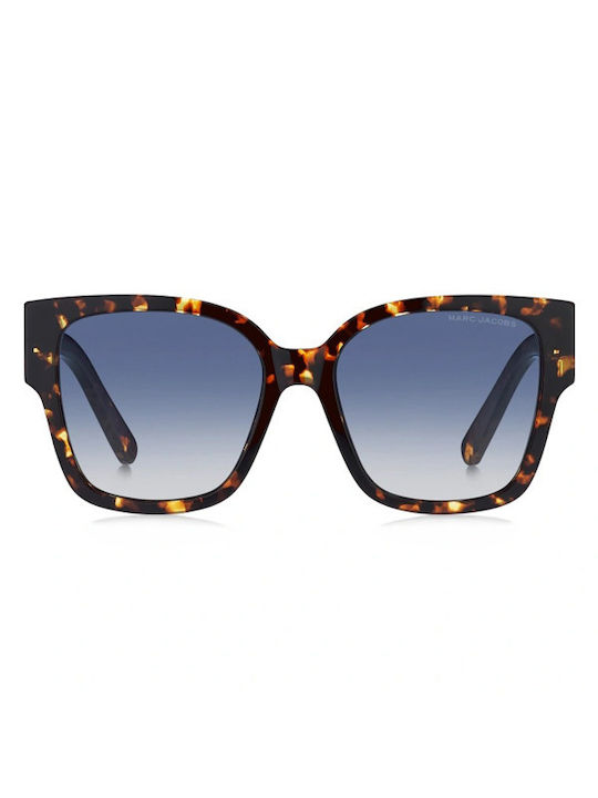 Marc Jacobs Women's Sunglasses with Brown Tartaruga Plastic Frame and Blue Gradient Lens MARC698/S 08608 54