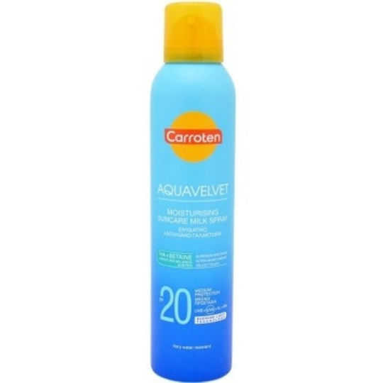Carroten Aquavelvet Αντηλιακή Λοσιόν για το Σώμα SPF20 σε Spray 200ml