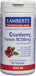 Lamberts Cranberry 18.75mg 60 ταμπλέτες Cranberry