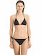 Bikinihosen Slip mit Schnürung Schwarz