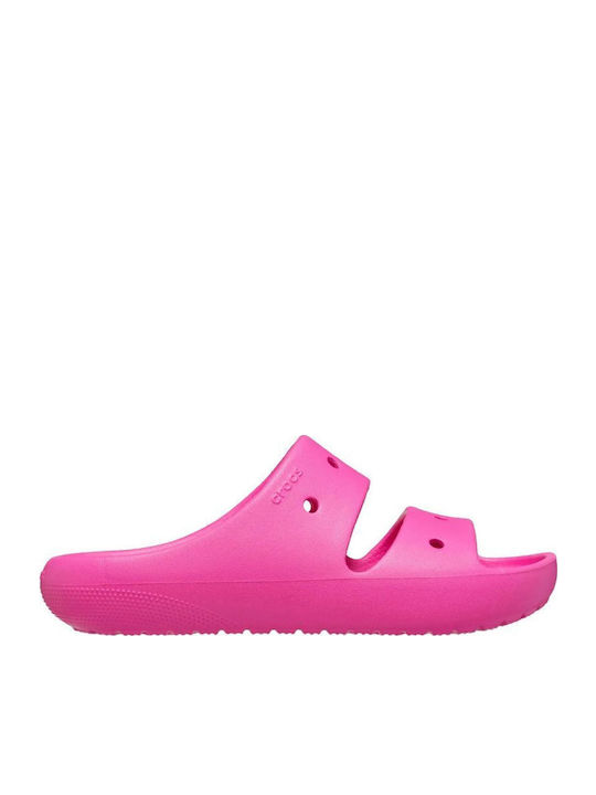 Crocs Παιδικές Σαγιονάρες Slides Ροζ Classic Sa...