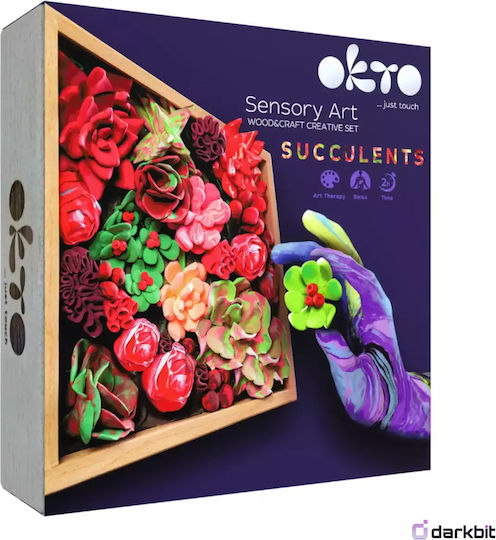 Diy Creative Wood & Craft Clay Construction Set Suculente Energie