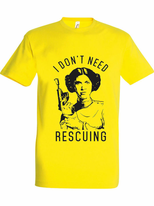 Princess Leia, Star Wars T-shirt Yellow Cotton