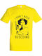 kirikoko Princess Leia, Star Wars T-shirt Κίτρινο Βαμβακερό