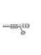 Anartisi Metallic Curtain Pole Santorini 2 Single Φ25mm 160cm Nickel Satin