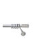 Anartisi Metallic Curtain Pole S22 Double with Rod Diameter 25mm Length 160cm Nickel Satin