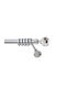 Anartisi Metallic Curtain Pole S13 Single Diameter 25mm Length 160cm Nickel Satin