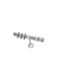 Guy Laroche Metallisch Vorhangstange Ecstasy Einfach Φ25mm 220cm Silber