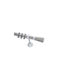 Guy Laroche Metallisch Vorhangstange Elegance Doppel mit Schiene Φ30mm 160cm Silber