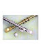 Aslanis Home Metalic Galerie pentru perdele Cardera Simplu Φ25mm 180buc AUR