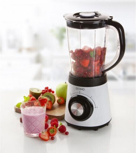 Domo Domo Mixer mit Kunststoffkanäta 1,5 l 500W Weiß DO9203BL