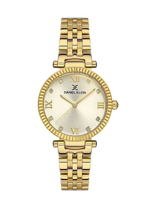 Daniel Klein Watch with Gold Metal Bracelet