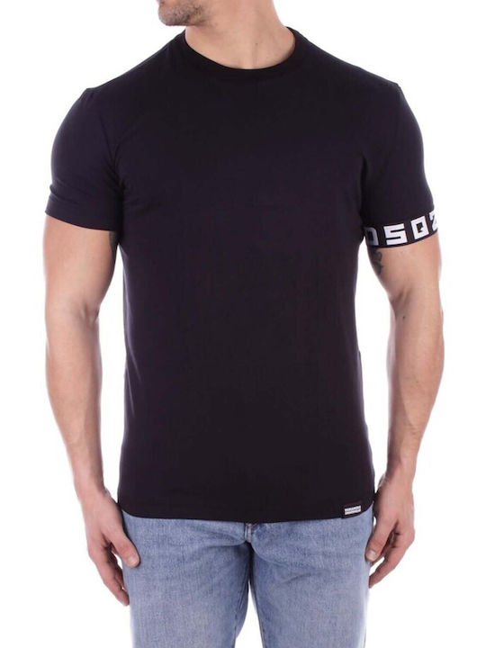 Dsquared2 Ανδρικό T-shirt Κοντομάνικο Black