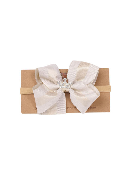 Infant Hair Ribbon Ecru – 20601