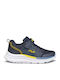 Memory Fast 3 Kids Sports Shoes Running with Hoop & Loop Closure Navy Blue