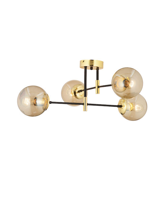 ArteLibre Pendant Chandelier Gold