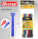 Herran Kabelbinder Kunststoff 150mmx1.2mm in Mehrfarbiger Farbe (12Stück) (882551)