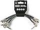 MXR Cable 6.3mm male - 6.3mm male 0.15m 3τμχ (3PDCP06)