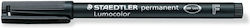 Staedtler Lumocolor Permanent Black Markers Set 10 Pieces