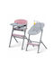 Kinderkraft Livy & Lounger Calmee Scaun Înalt De Masă Bebe 3 În 1 Aster Roz