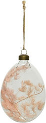 Kaemingk Easter Glass Egg Pink 10.5x8x2.5cm